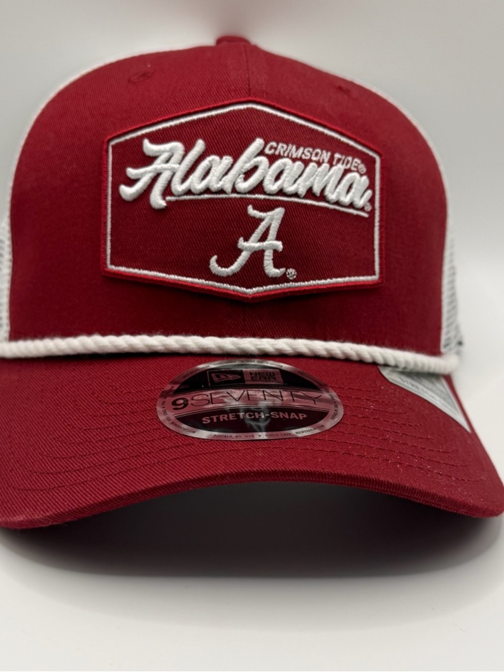 Alabama Crimson Tide New Era 9Seventy Stretch Mesh Snapback Rope Hat Cap